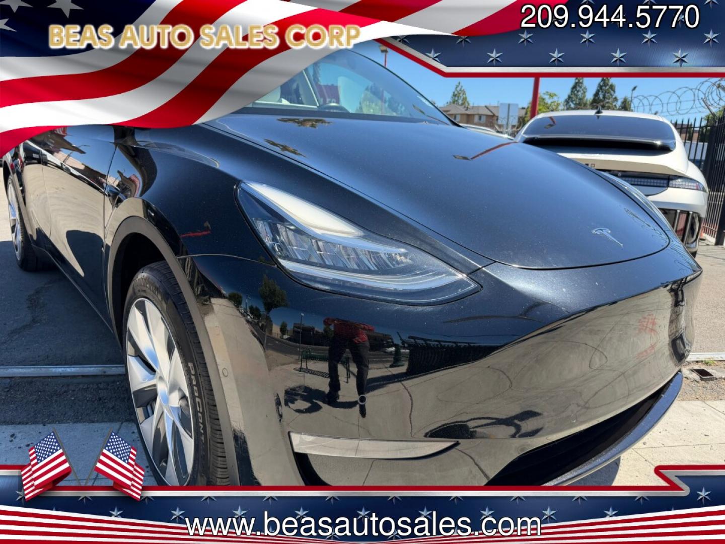2022 Tesla Model Y Long Range AWD (7SAYGAEE0NF) with an ELECTRIC engine, 1A transmission, located at 744 E Miner Ave, Stockton, CA, 95202, (209) 944-5770, 37.956863, -121.282082 - Photo#0
