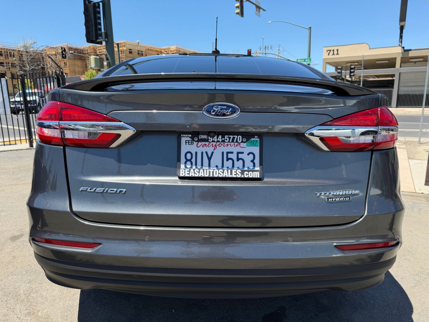 2020 Ford Fusion Energi Titanium (3FA6P0SU7LR) with an 2.0L L4 DOHC 16V HYBRID engine, CVT transmission, located at 744 E Miner Ave, Stockton, CA, 95202, (209) 944-5770, 37.956863, -121.282082- Photo#6