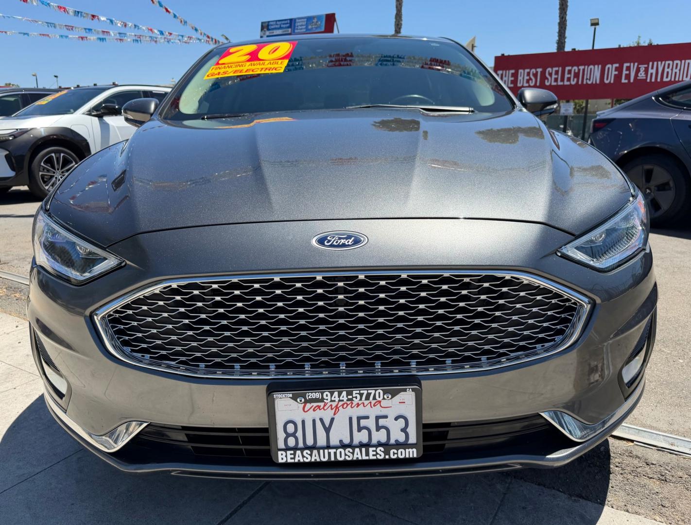 2020 Ford Fusion Energi Titanium (3FA6P0SU7LR) with an 2.0L L4 DOHC 16V HYBRID engine, CVT transmission, located at 744 E Miner Ave, Stockton, CA, 95202, (209) 944-5770, 37.956863, -121.282082- Photo#2