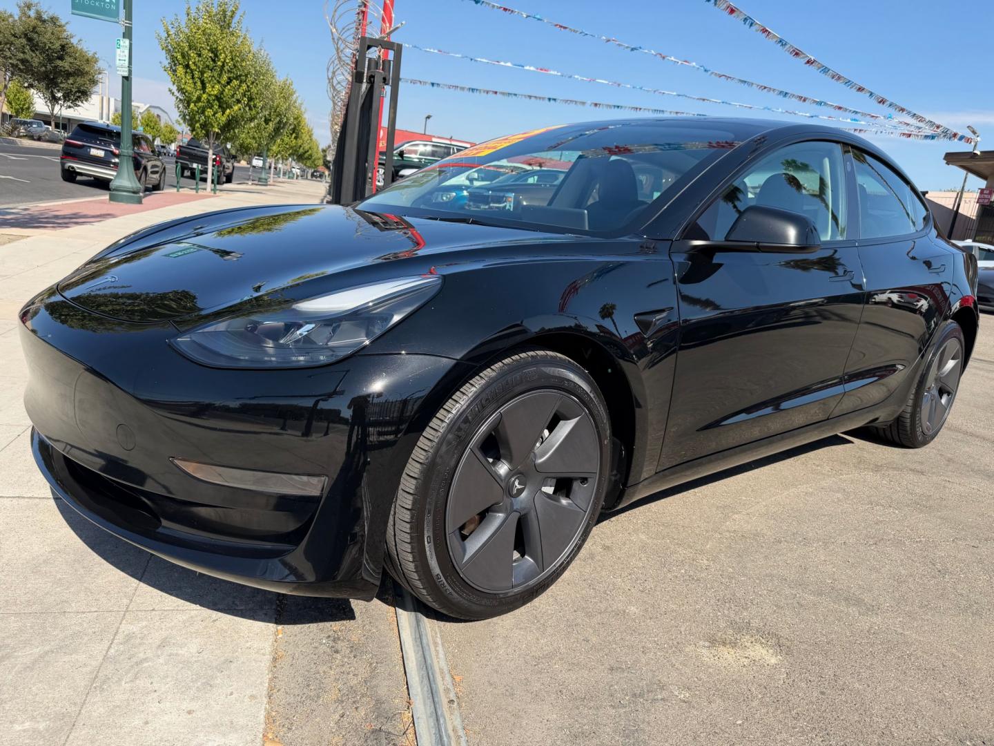 2023 Tesla Model 3 Standard (5YJ3E1EA5PF) with an ELECTRIC engine, 1A transmission, located at 744 E Miner Ave, Stockton, CA, 95202, (209) 944-5770, 37.956863, -121.282082- Photo#3