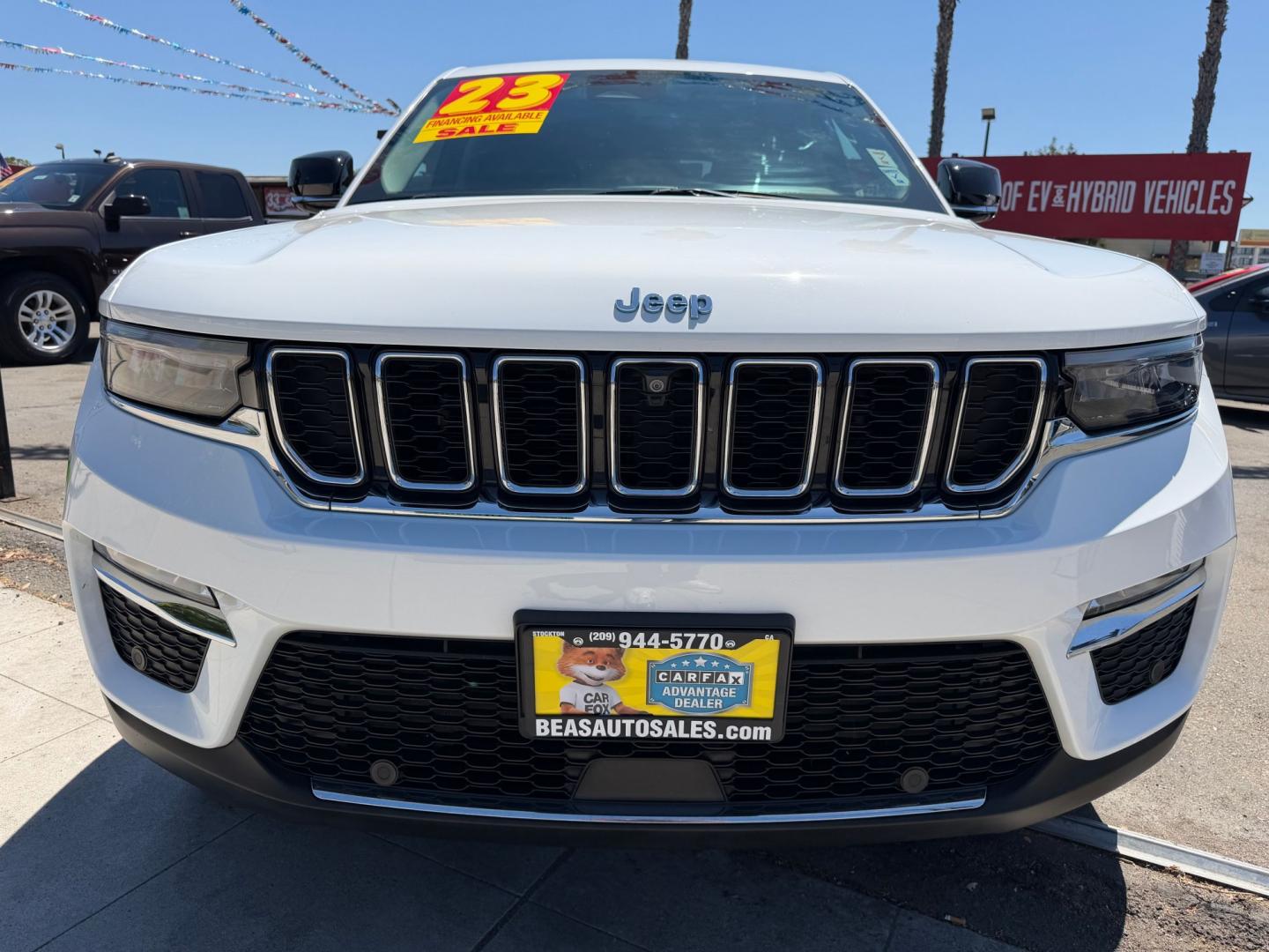 2023 Jeep Grand Cherokee 4xe SPORT (1C4RJYB63P8) with an 2.0L L4 DOHC 16V HYBRID engine, 8A transmission, located at 744 E Miner Ave, Stockton, CA, 95202, (209) 944-5770, 37.956863, -121.282082- Photo#2