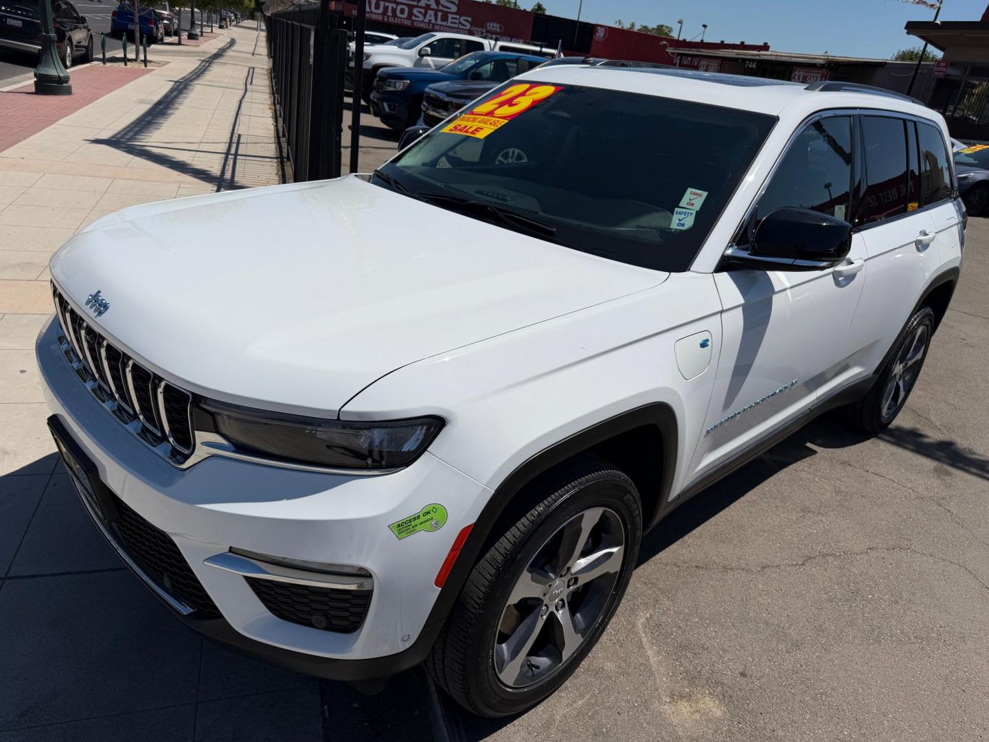 2023 Jeep Grand Cherokee 4xe SPORT (1C4RJYB63P8) with an 2.0L L4 DOHC 16V HYBRID engine, 8A transmission, located at 744 E Miner Ave, Stockton, CA, 95202, (209) 944-5770, 37.956863, -121.282082- Photo#4