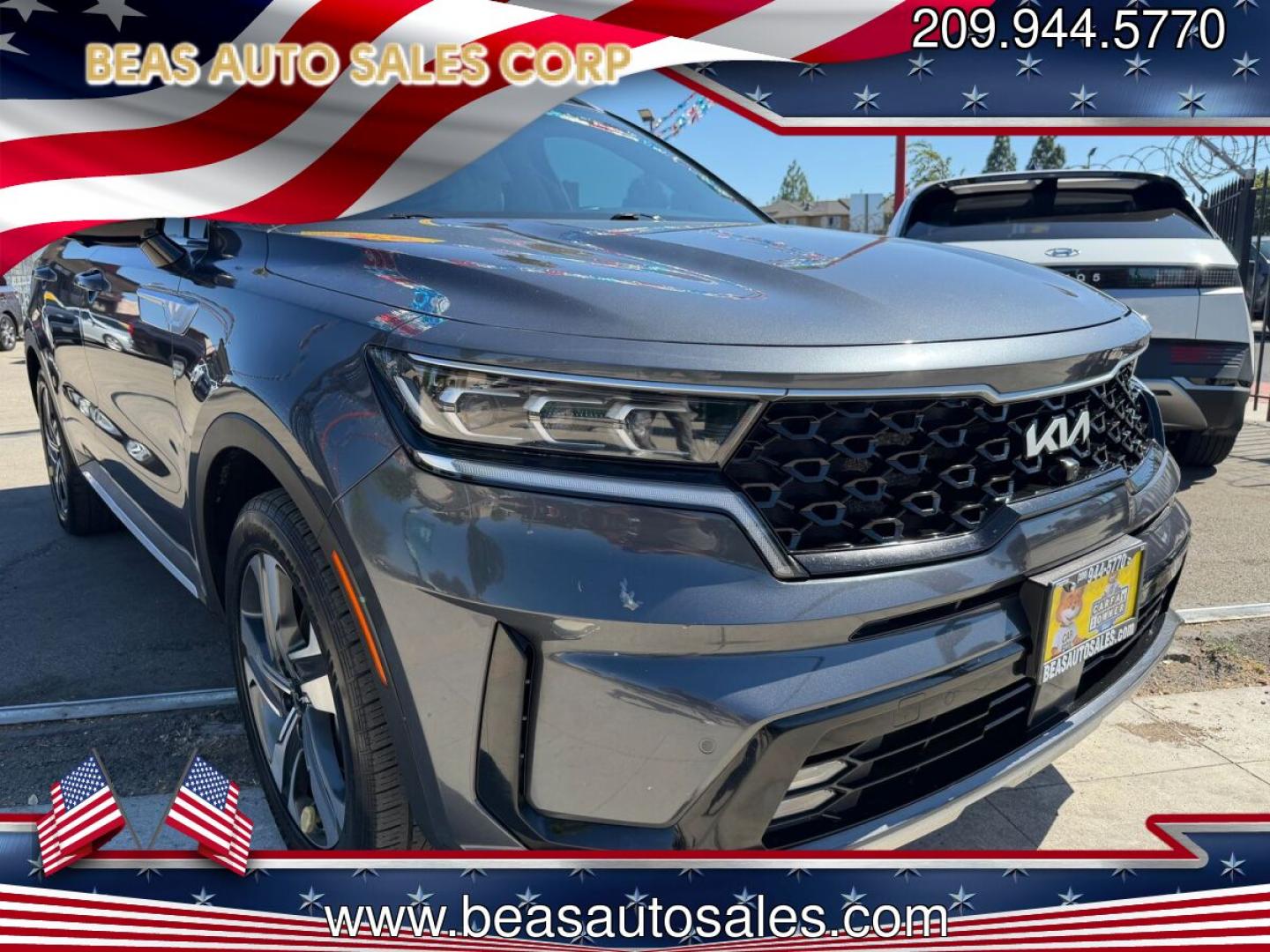 2022 Kia Sorento Plug In Hybrid SX Prestige (KNDRMDLH8N5) with an 1.6L L4 DOHC 16V HYBRID engine, 6A transmission, located at 744 E Miner Ave, Stockton, CA, 95202, (209) 944-5770, 37.956863, -121.282082- Photo#0
