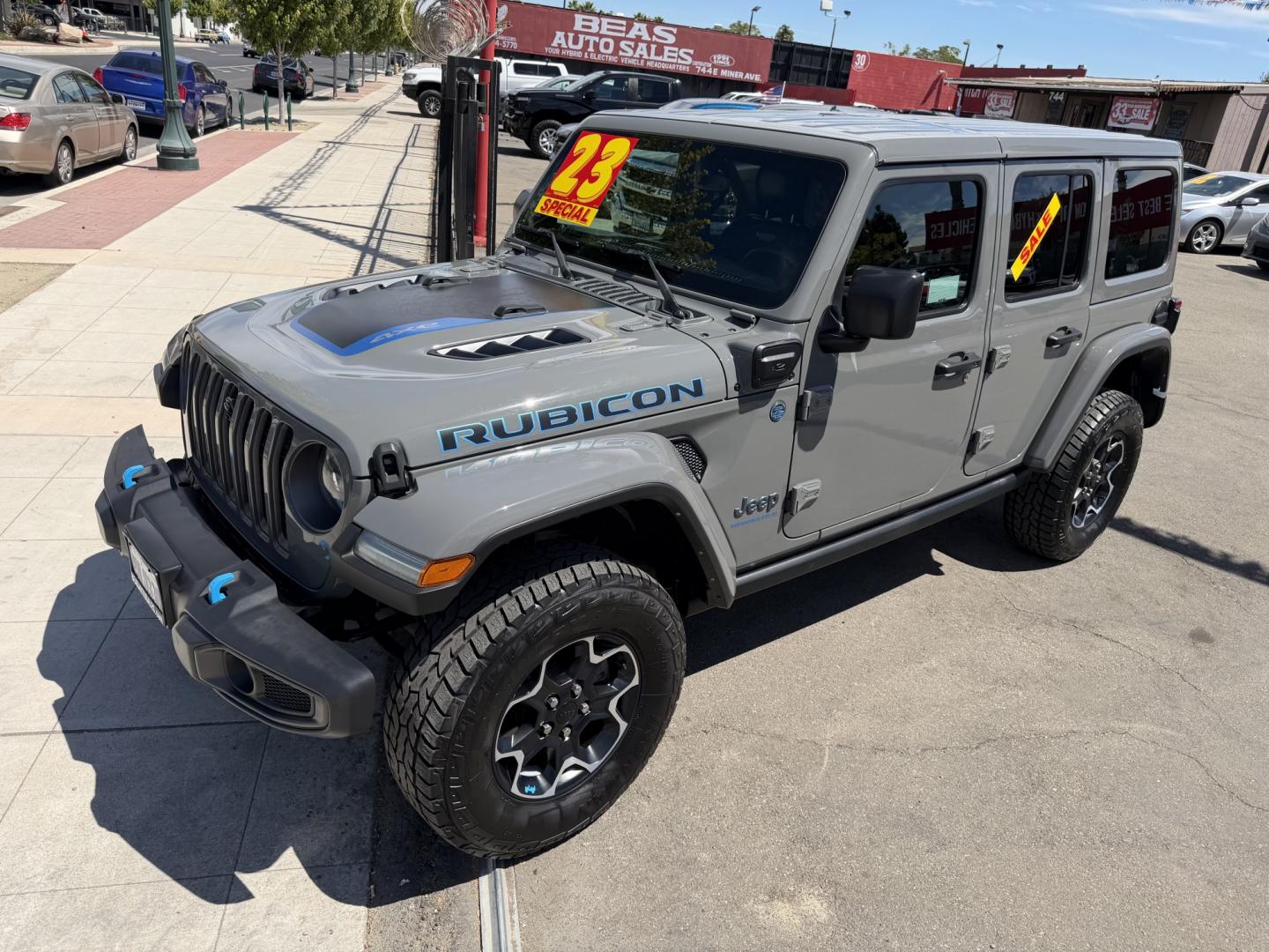 2023 Jeep Wrangler Unlimited Rubicon 20th Anniversary 4XE (1C4JJXR6XPW) with an 2.0L L4 DOHC 16V HYBRID engine, 8A transmission, located at 744 E Miner Ave, Stockton, CA, 95202, (209) 944-5770, 37.956863, -121.282082- Photo#4