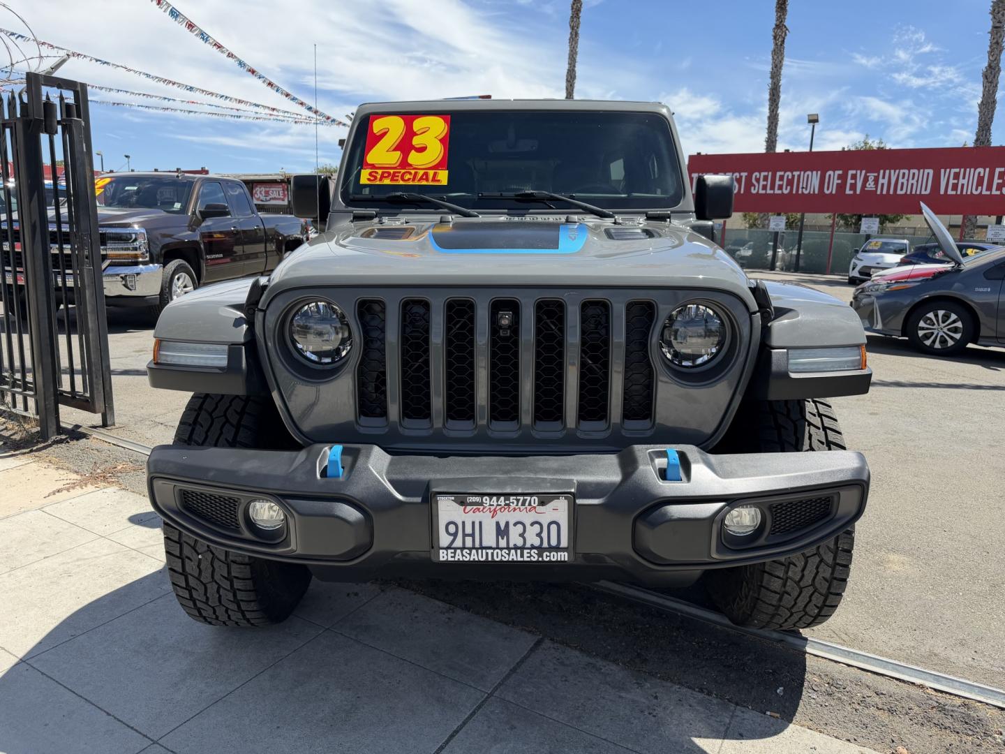 2023 Jeep Wrangler Unlimited Rubicon 20th Anniversary 4XE (1C4JJXR6XPW) with an 2.0L L4 DOHC 16V HYBRID engine, 8A transmission, located at 744 E Miner Ave, Stockton, CA, 95202, (209) 944-5770, 37.956863, -121.282082- Photo#2