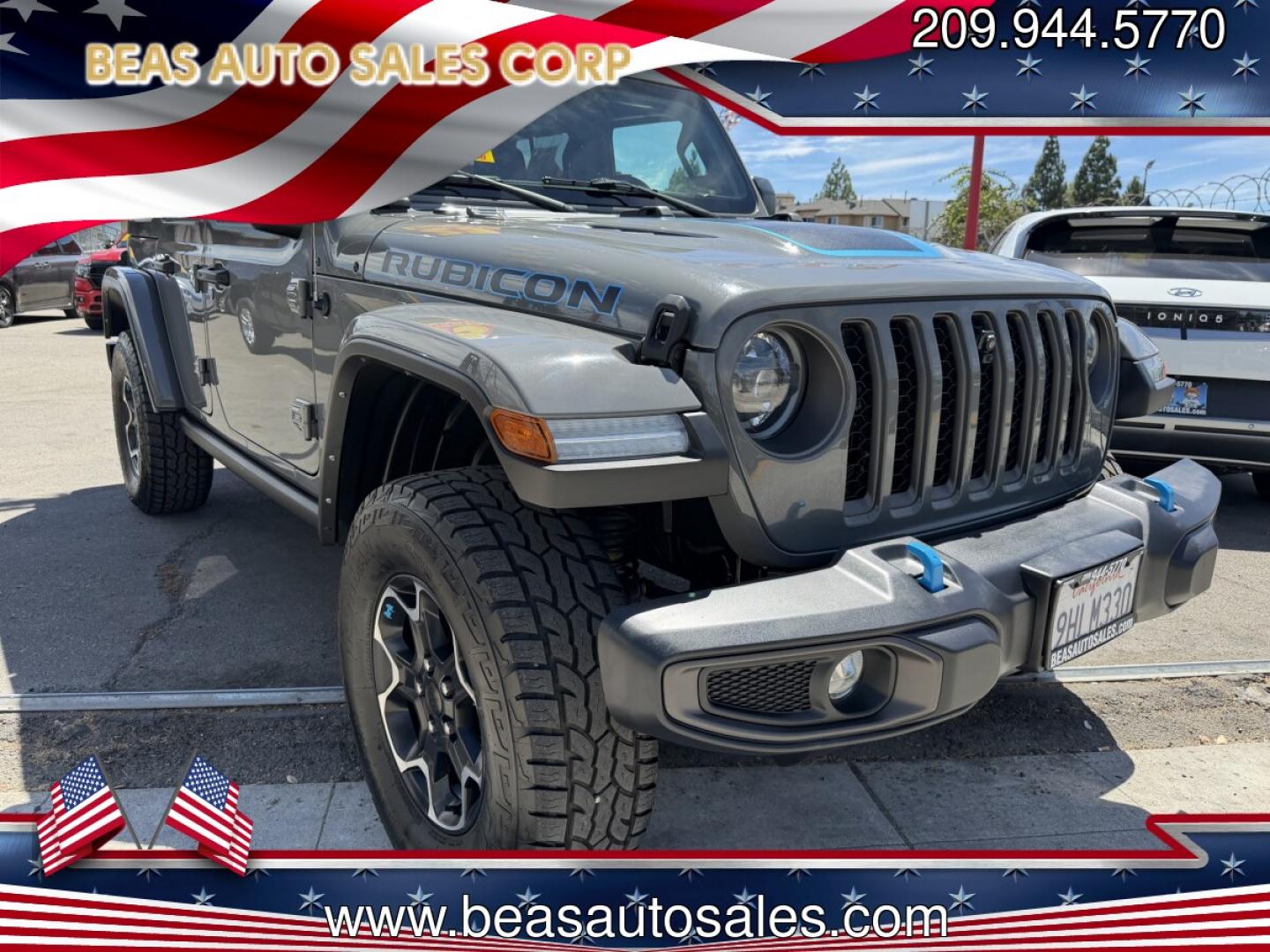2023 Jeep Wrangler Unlimited Rubicon 20th Anniversary 4XE (1C4JJXR6XPW) with an 2.0L L4 DOHC 16V HYBRID engine, 8A transmission, located at 744 E Miner Ave, Stockton, CA, 95202, (209) 944-5770, 37.956863, -121.282082- Photo#0