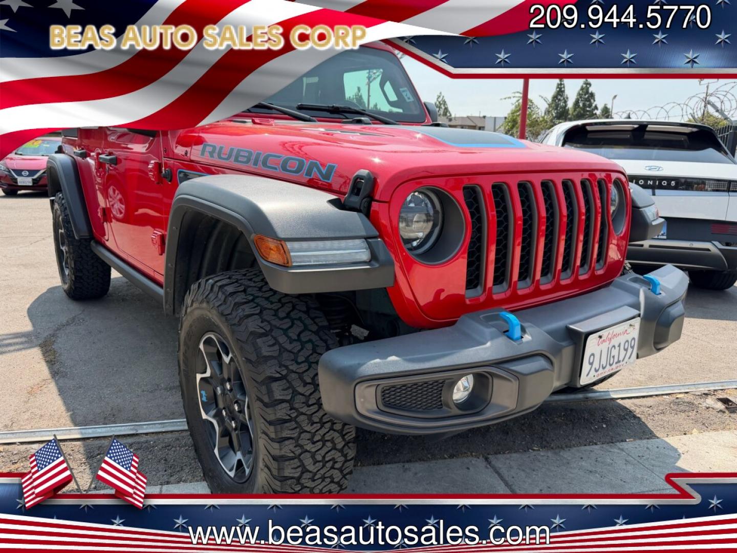 2023 Jeep Wrangler Rubicon 4XE (1C4JJXR68PW) with an 2.0L L4 DOHC 16V HYBRID engine, 8A transmission, located at 744 E Miner Ave, Stockton, CA, 95202, (209) 944-5770, 37.956863, -121.282082- Photo#0