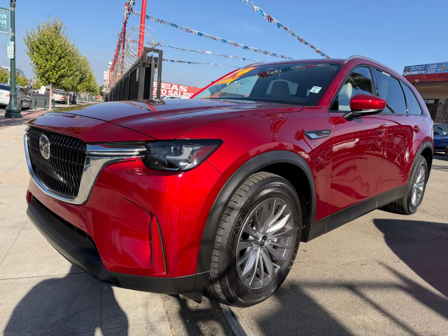 2024 Mazda CX-90 PHEV Preferred (JM3KKBHAXR1) with an 2.5L L4 DOHC 16V HYBRID engine, 8A transmission, located at 744 E Miner Ave, Stockton, CA, 95202, (209) 944-5770, 37.956863, -121.282082- Photo#3