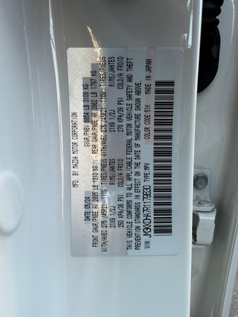 2024 Mazda CX-90 Premium (JM3KKDHA7R1) with an 3.3L V6 DOHC 24V HYBRID engine, 8A transmission, located at 744 E Miner Ave, Stockton, CA, 95202, (209) 944-5770, 37.956863, -121.282082- Photo#14