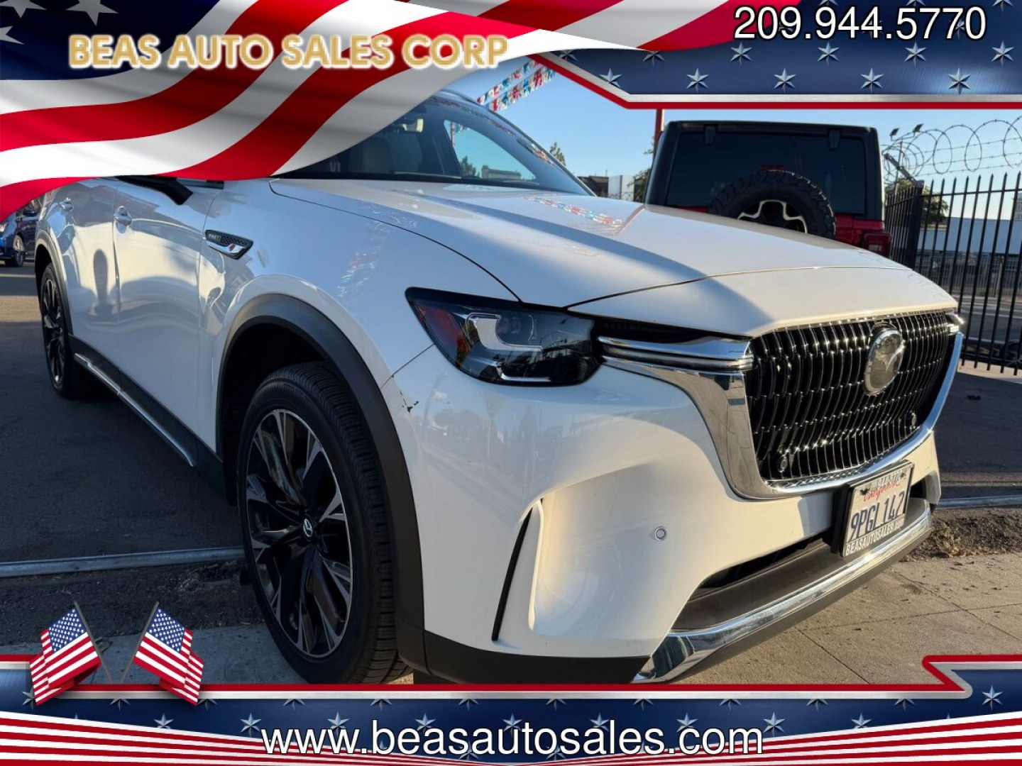2024 Mazda CX-90 Premium (JM3KKDHA7R1) with an 3.3L V6 DOHC 24V HYBRID engine, 8A transmission, located at 744 E Miner Ave, Stockton, CA, 95202, (209) 944-5770, 37.956863, -121.282082- Photo#0