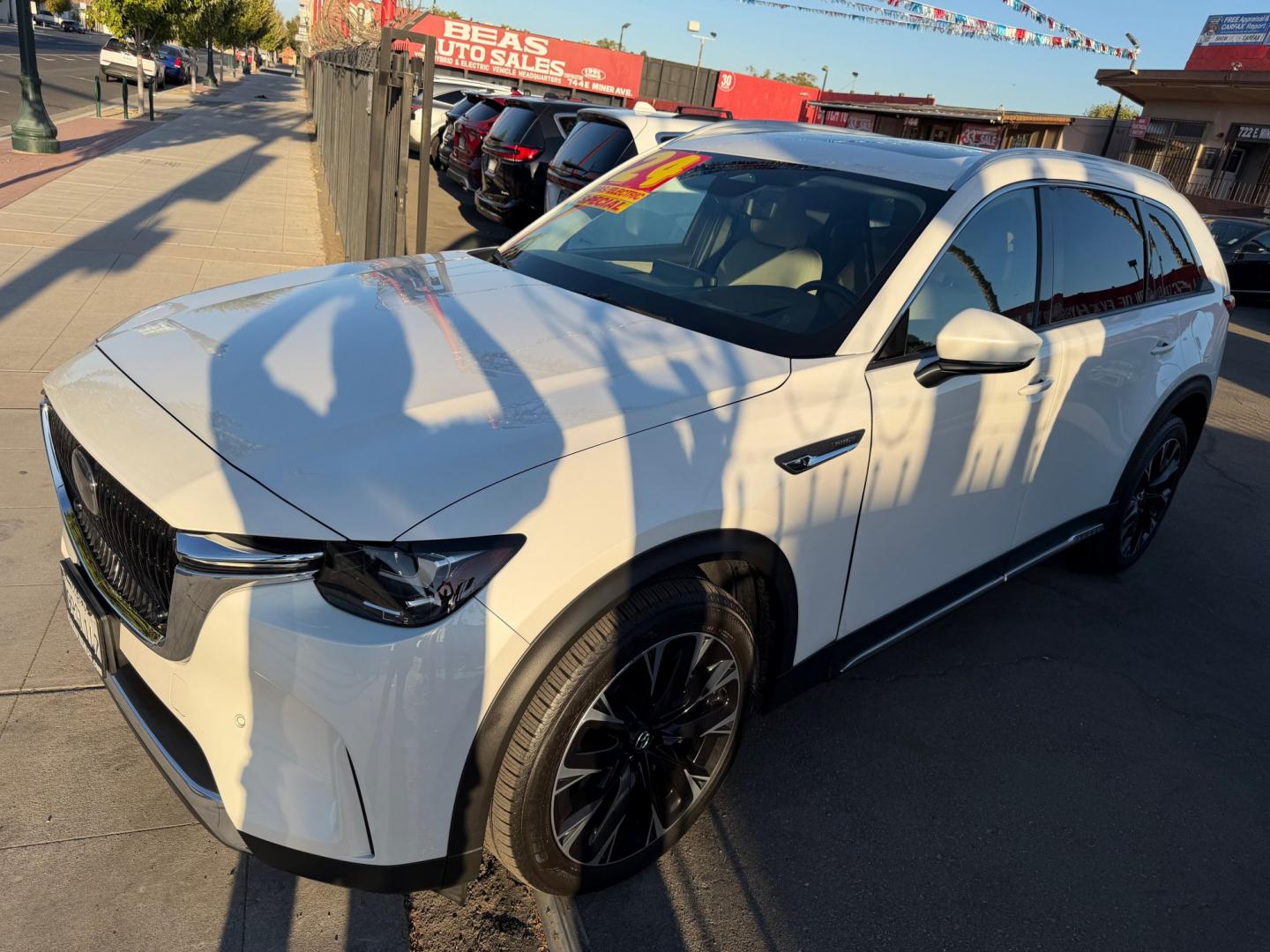 2024 Mazda CX-90 Premium (JM3KKDHA7R1) with an 3.3L V6 DOHC 24V HYBRID engine, 8A transmission, located at 744 E Miner Ave, Stockton, CA, 95202, (209) 944-5770, 37.956863, -121.282082- Photo#4