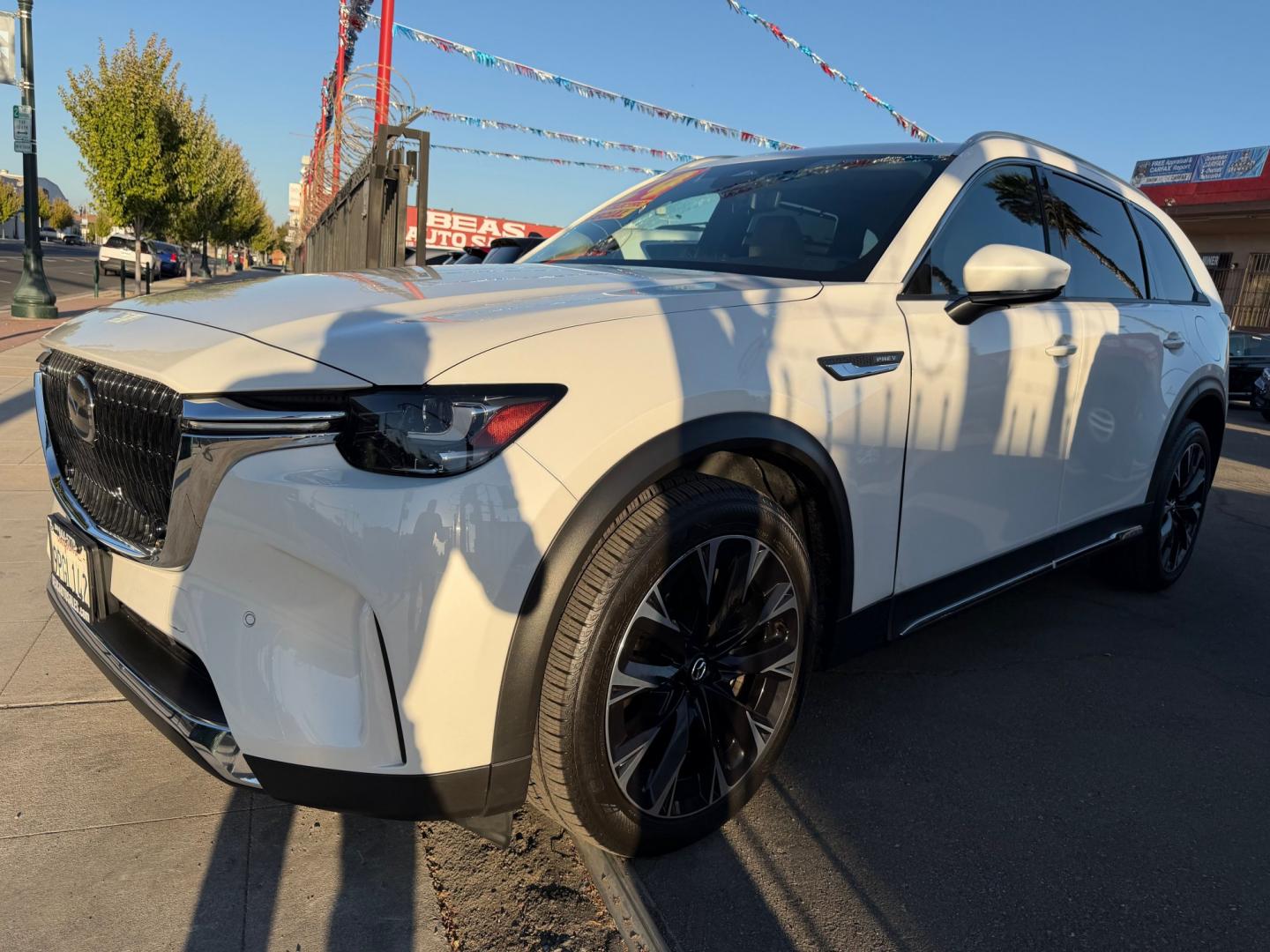 2024 Mazda CX-90 Premium (JM3KKDHA7R1) with an 3.3L V6 DOHC 24V HYBRID engine, 8A transmission, located at 744 E Miner Ave, Stockton, CA, 95202, (209) 944-5770, 37.956863, -121.282082- Photo#3