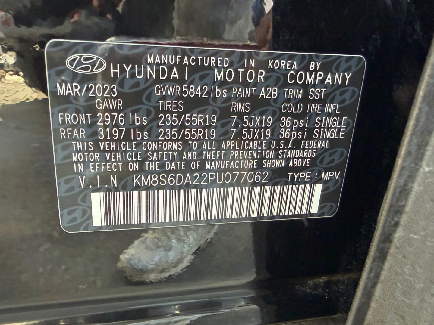 2023 Hyundai Santa Fe Plug-In Hybrid SEL Convenience (KM8S6DA22PU) with an 1.6L L4 DOHC 16V HYBRID engine, 6A transmission, located at 744 E Miner Ave, Stockton, CA, 95202, (209) 944-5770, 37.956863, -121.282082- Photo#13