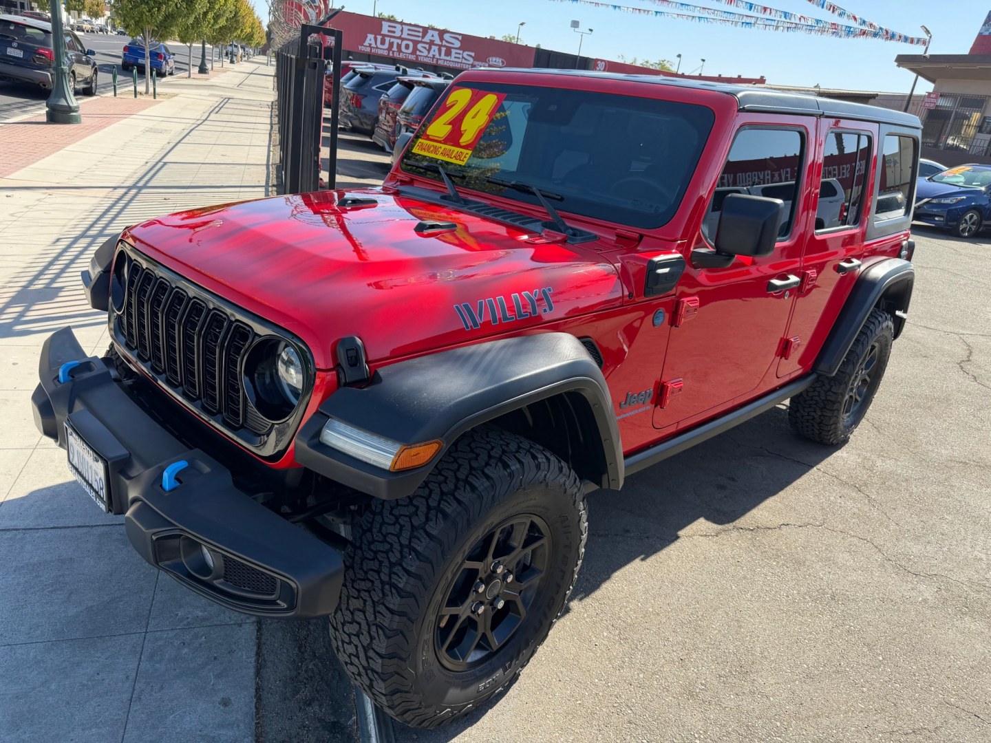 2024 Jeep Wrangler 4XE (1C4RJXN64RW) with an 2.0L L4 DOHC 16V HYBRID engine, 8A transmission, located at 744 E Miner Ave, Stockton, CA, 95202, (209) 944-5770, 37.956863, -121.282082- Photo#4