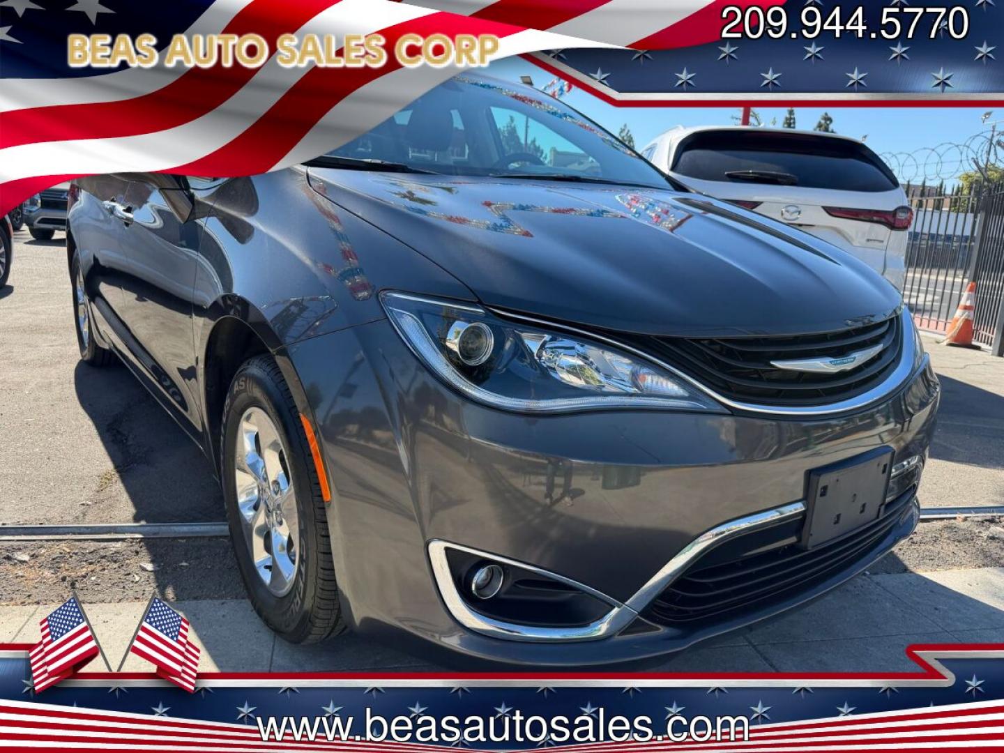 2019 Chrysler Pacifica Hybrid Touring Plus (2C4RC1H77KR) with an 3.6L V6 DOHC 24V HYBRID engine, CVT transmission, located at 744 E Miner Ave, Stockton, CA, 95202, (209) 944-5770, 37.956863, -121.282082- Photo#0