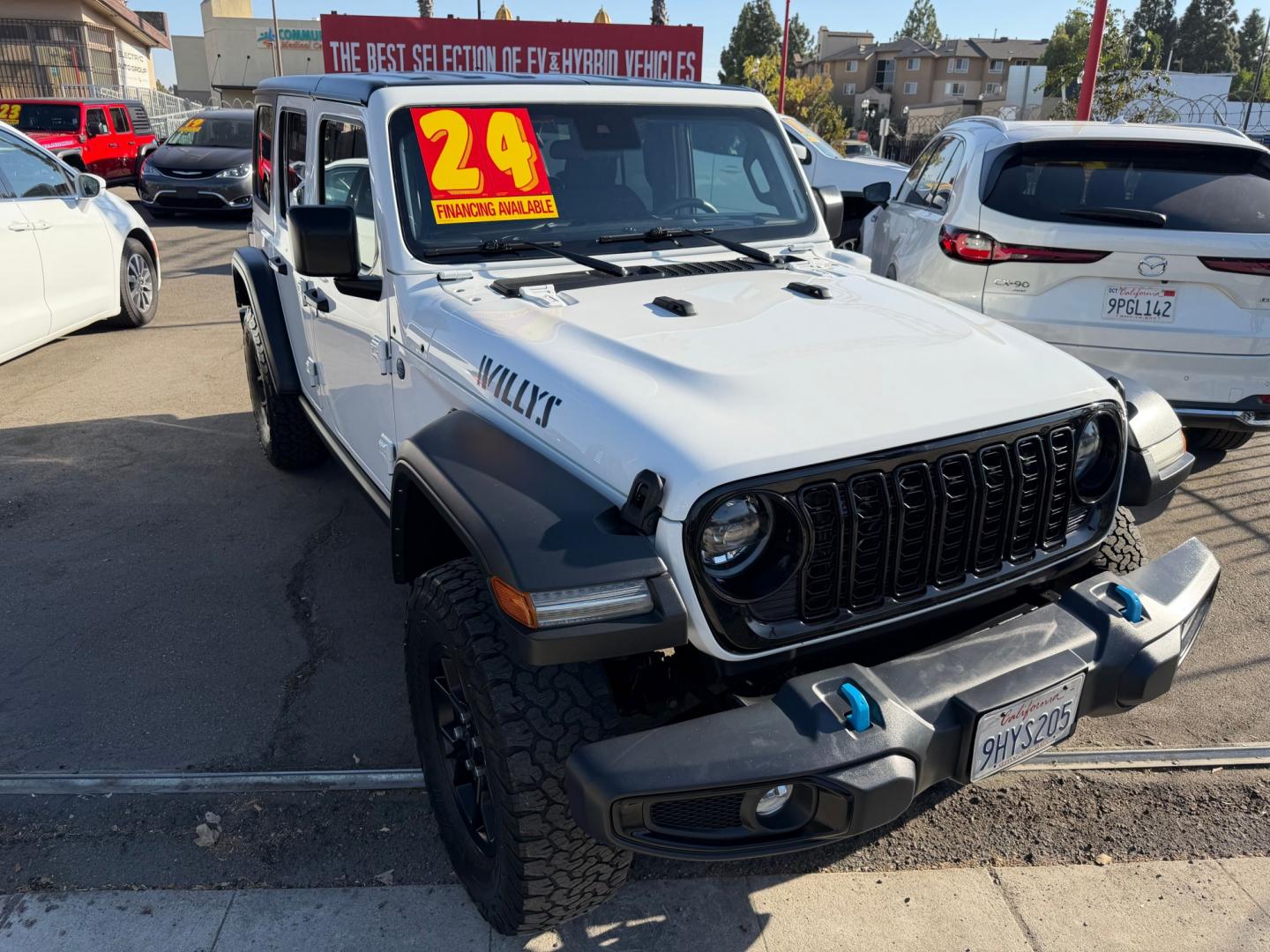 2024 Jeep Wrangler 4XE (1C4RJXN64RW) with an 2.0L L4 DOHC 16V HYBRID engine, 8A transmission, located at 744 E Miner Ave, Stockton, CA, 95202, (209) 944-5770, 37.956863, -121.282082- Photo#1
