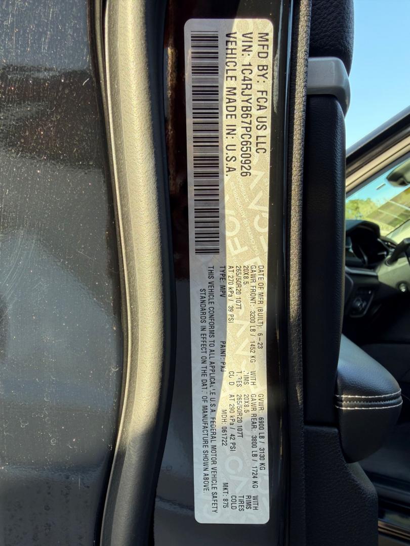 2023 BLACK Jeep Grand Cherokee 4xe Limited (1C4RJYB67PC) with an 2.0L L4 DOHC 16V HYBRID engine, 8A transmission, located at 744 E Miner Ave, Stockton, CA, 95202, (209) 944-5770, 37.956863, -121.282082- Photo#14