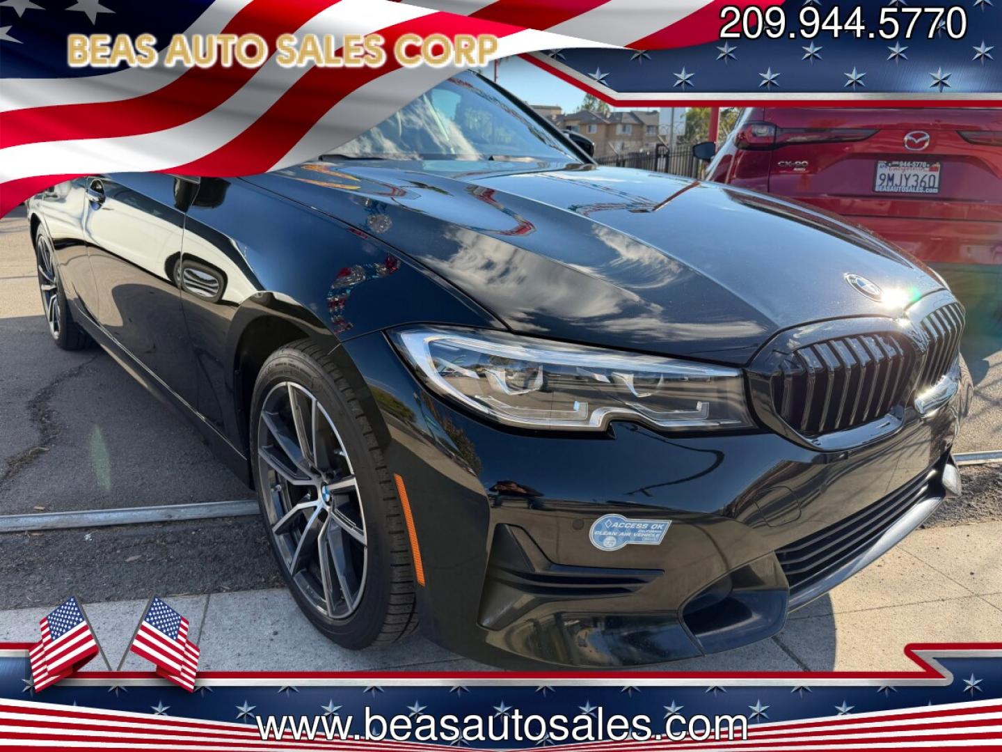 2021 BMW 3-Series 330e (3MW5P7J07M8) with an 2.0L I4 DI Plug-in Gas/Electric Hybrid engine, 8A transmission, located at 744 E Miner Ave, Stockton, CA, 95202, (209) 944-5770, 37.956863, -121.282082- Photo#0